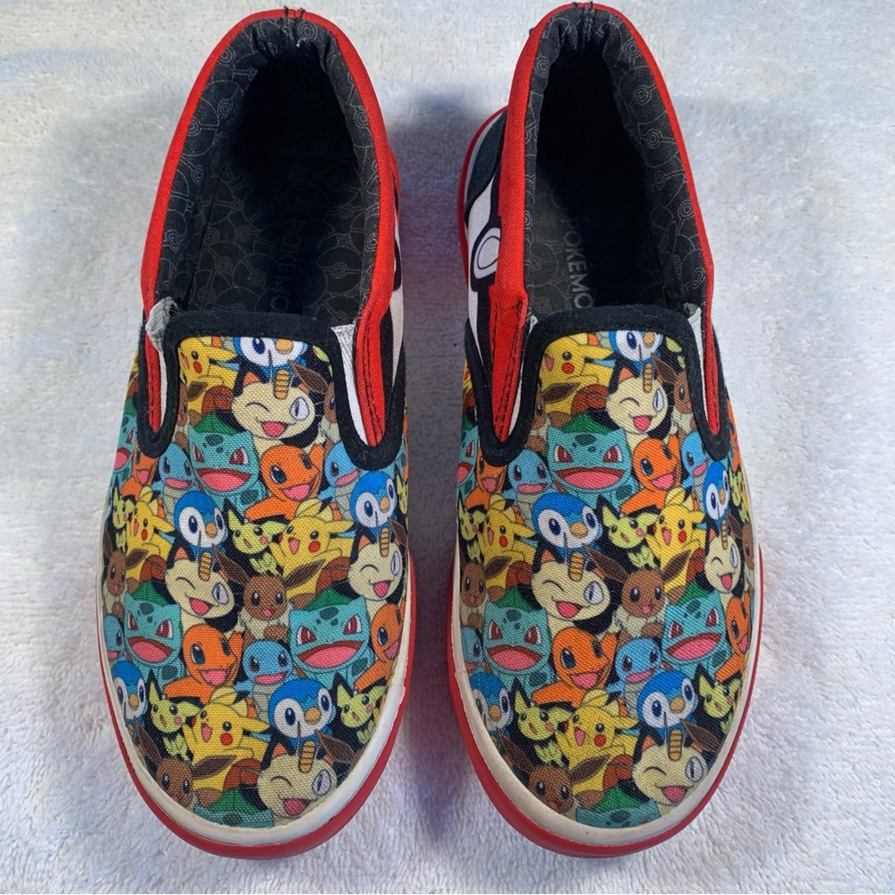 Colorful Pokémon Slip-On Shoes